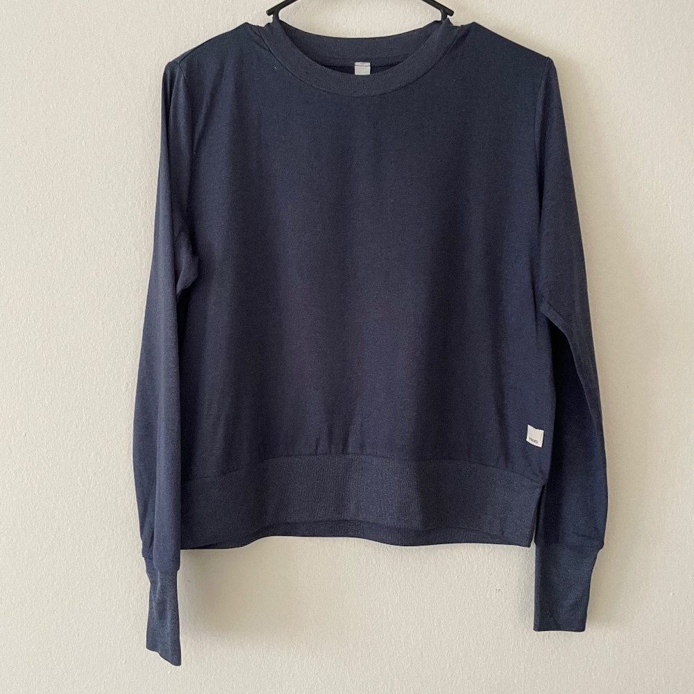Vuori Daydream Crew long sleeve blue shirt S